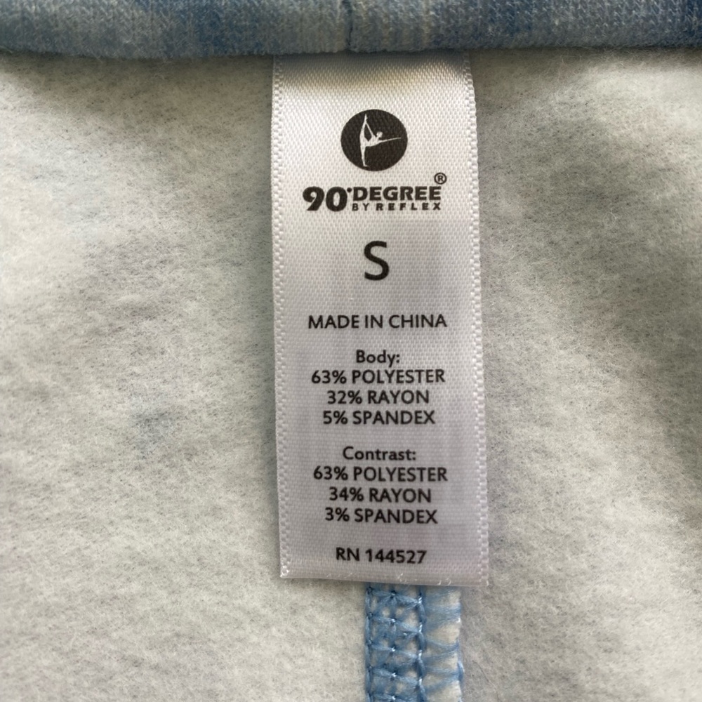 90 Degrees by Reflex, Blue Tie-Dye Open Front Cardigan, Sz. S - Picture 4 of 7